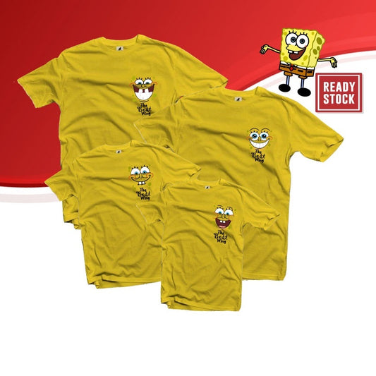 Family Sponge Bob Tshirt 100%Cotton Quality