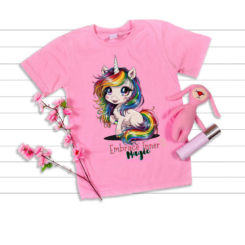 🦄Girl Unicorn Tshirt  New Collection 🍭100% Cotton