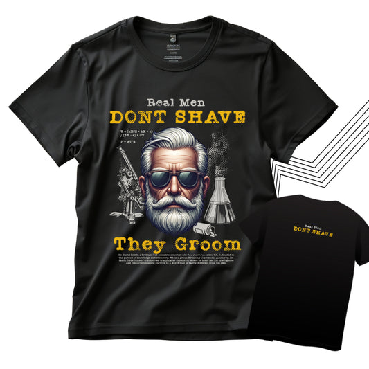 Iron Beard Collection Made in Premium Cotton Tshirt Black Beard Tshirt